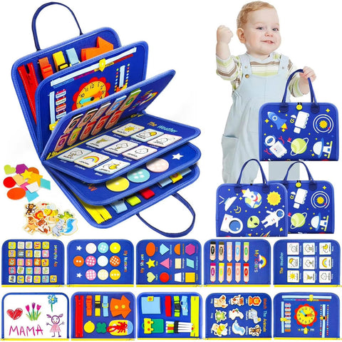 Toddlers Busy Board-Felt Bag (8 Pages)
