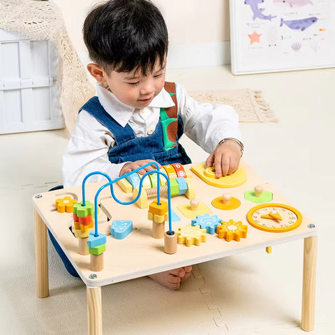 8 in 1 Wooden Montessori Inspired Busy Board