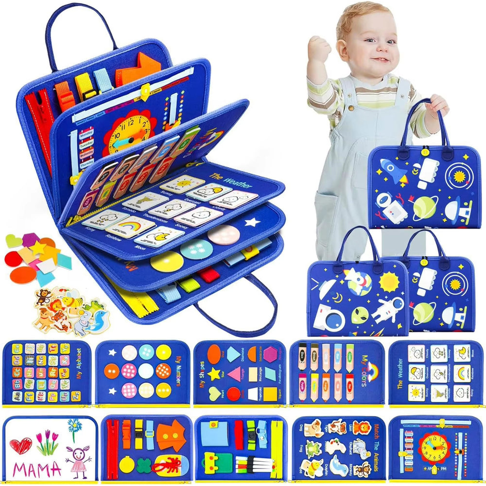 Toddlers Busy Board-Felt Bag (8 Pages)